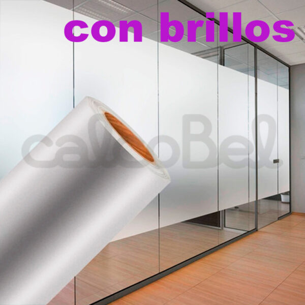 Vinilo Esmerilado BLANCO - CON BRILLOS McCal 122cm. de ancho x 1m. lineal (MCCAL)